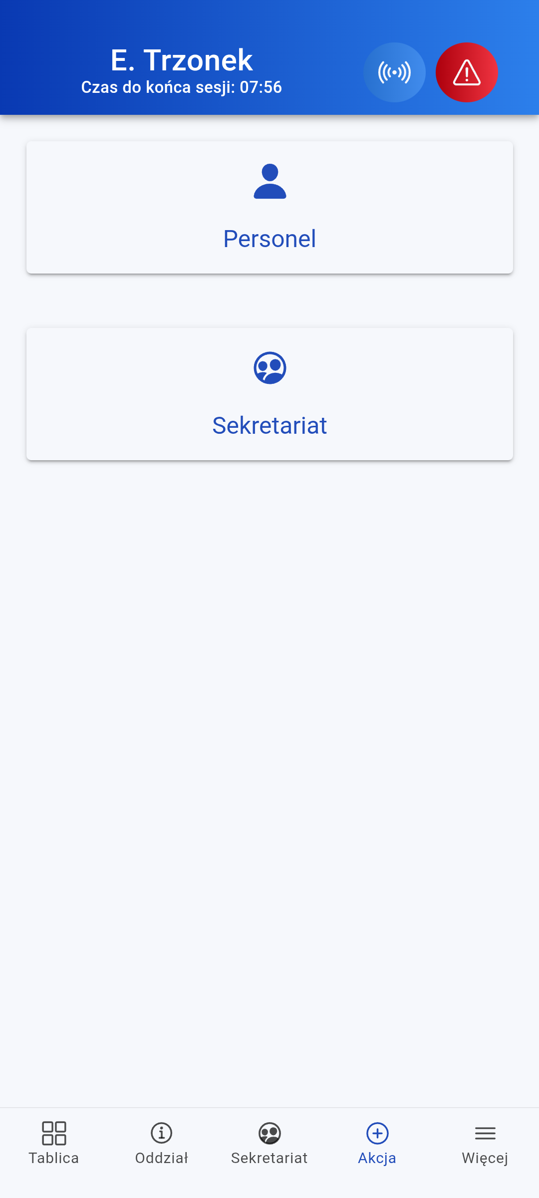 Role personelu w systemie